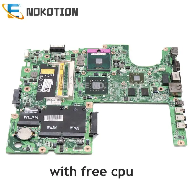 NOKOTION CN-0C235M 0C235M CN-0K313M материнская плата для Dell Studio 1555 материнская плата для ноутбука PM45 DDR2 HD4500 GPU Бесплатный процессор