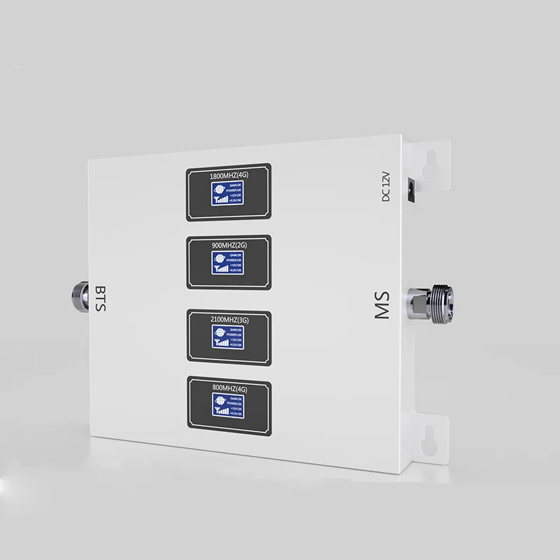 

signal booster 2G 3G 4G 800 gd 900 1800 2100 mobile phone repeater band 20+band 1+band 3 +GSM 900mhz amplifier 4-band boosters