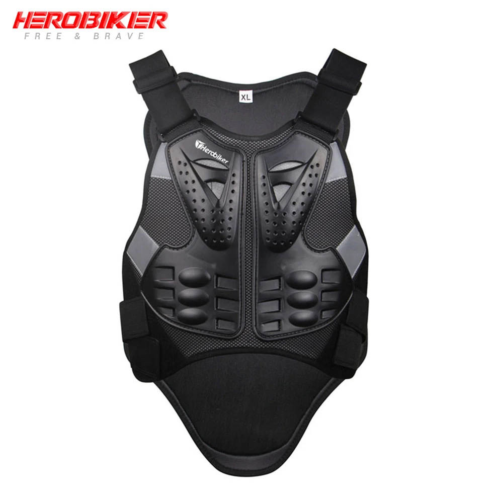 

HEROBIKER Motorcycle Armor Vest Chest Back Body Armor Protector Men Women Motocross Vest Protective Gear Moto Vest Waistcoat