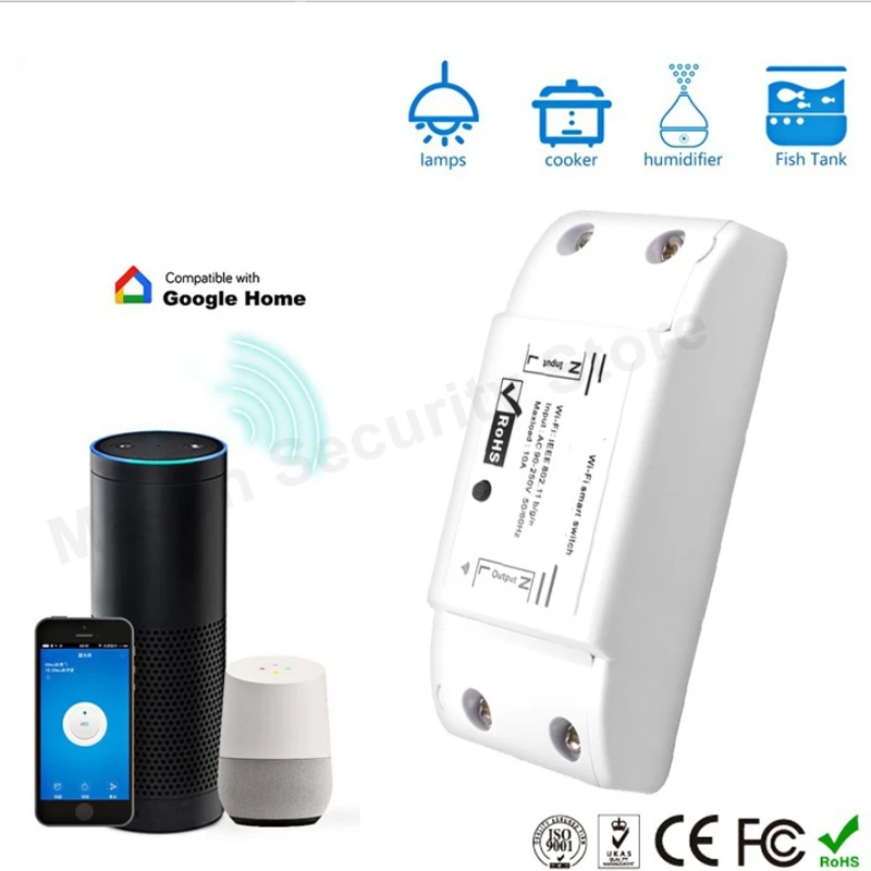 Tuya Wifi Switch Wireless Remote Domotica Light Smart Home Automation Relay Module Controller Work With Alexa Google Assistant
