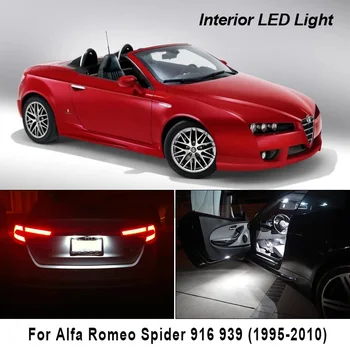 

Perfect White Canbus LED Interior Dome lights Map Trunk Bulbs kit For Alfa Romeo for Spider 916 939 ( 1995-2010 )