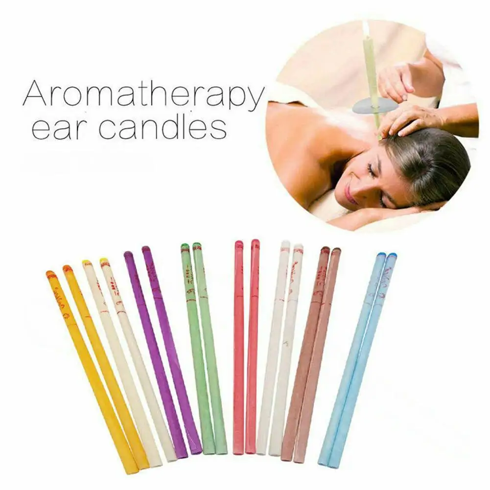 10 Bougies Auriculaires En Cire D'Abeille - Pour Nettoyage Des Oreilles (Cérumen) - Longueur 30cm