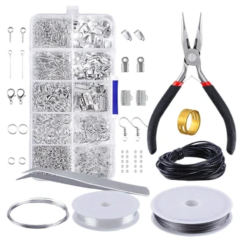

10 Grid Jewelry Accessories Combination Set Opening Ring Jewelry Material Repair Supplies Tool Set