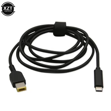Usb c tipo c para 11*4.5mm plugue quadrado dc cabo de carregamento adaptador de alimentação para lenovo g400 g500 g505 g405 thinkpad computador portátil