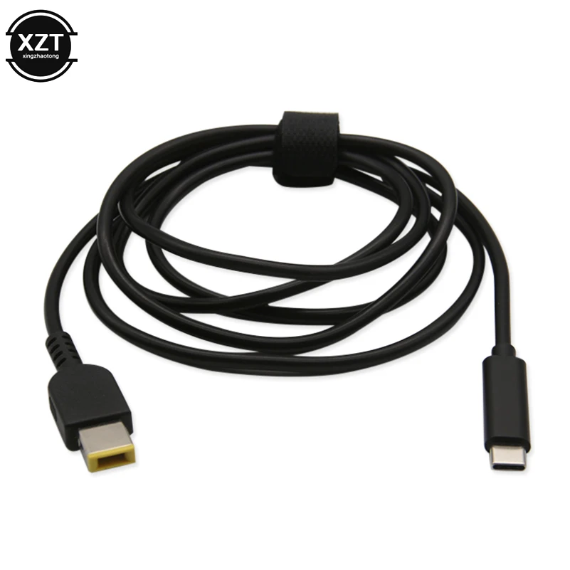 Usb c tipo c para 11*4.5 mm Plugue Quadrado dc Cabo de Carregamento Adaptador de Alimentação para Lenovo G400 G500 G505 G405 Thinkpad Computador Portátil