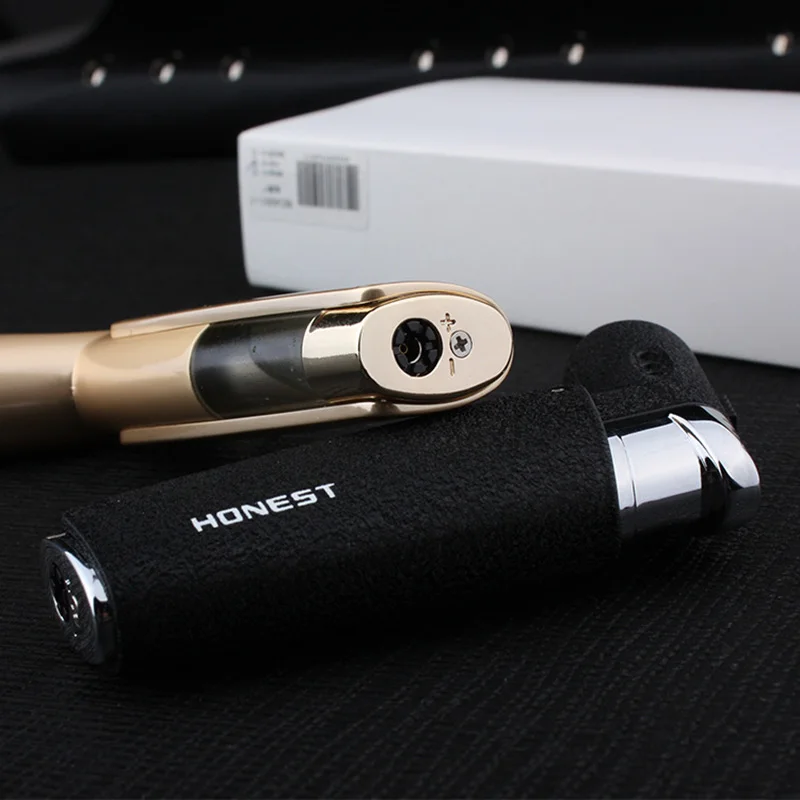 HONEST Table Jet Lighter Blue Flame Butane Torch Lighters Windproof Outdoor Cigarette Cigar Igniter
