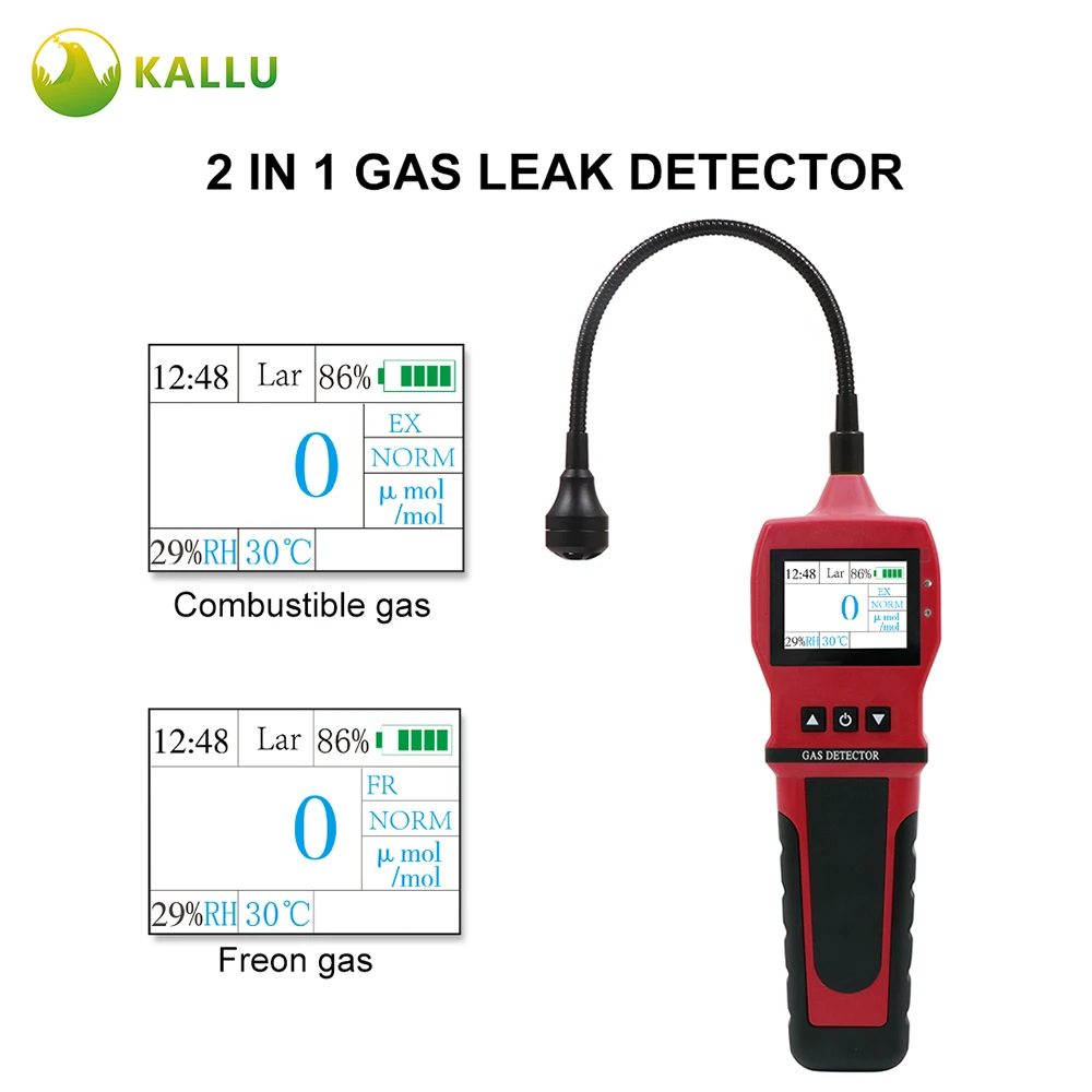 Portable Refrigerant Gas leak detector Natural Gas CH4/coal 2 in 1 leak