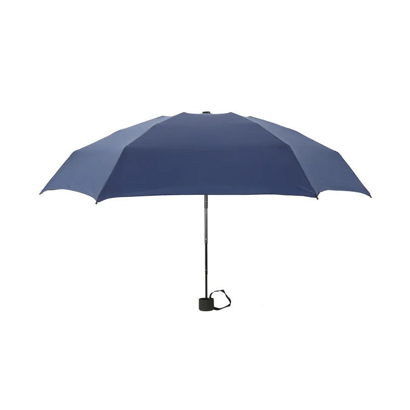 Легкий Мини карманный зонтик для путешествий, небольшой Ветрозащитный складной зонтик от дождя J99Store - Цвет: dark blue