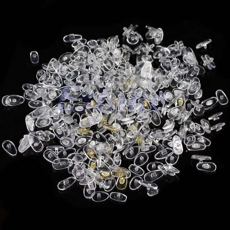 

ZXTREE 300Pcs/Box Glasses Nose Pad Case PVC Transparent Practical Glasses Sunglasses Accessories Repair Tool Set 150 Pairs ZNS33