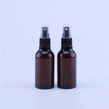 

2pcs/lot 100ml Amber PET Perfume Bottles Atomizer Mini Plastic Transparent 100cc Bottle Travel Spray Bottle E Liquid Bottles