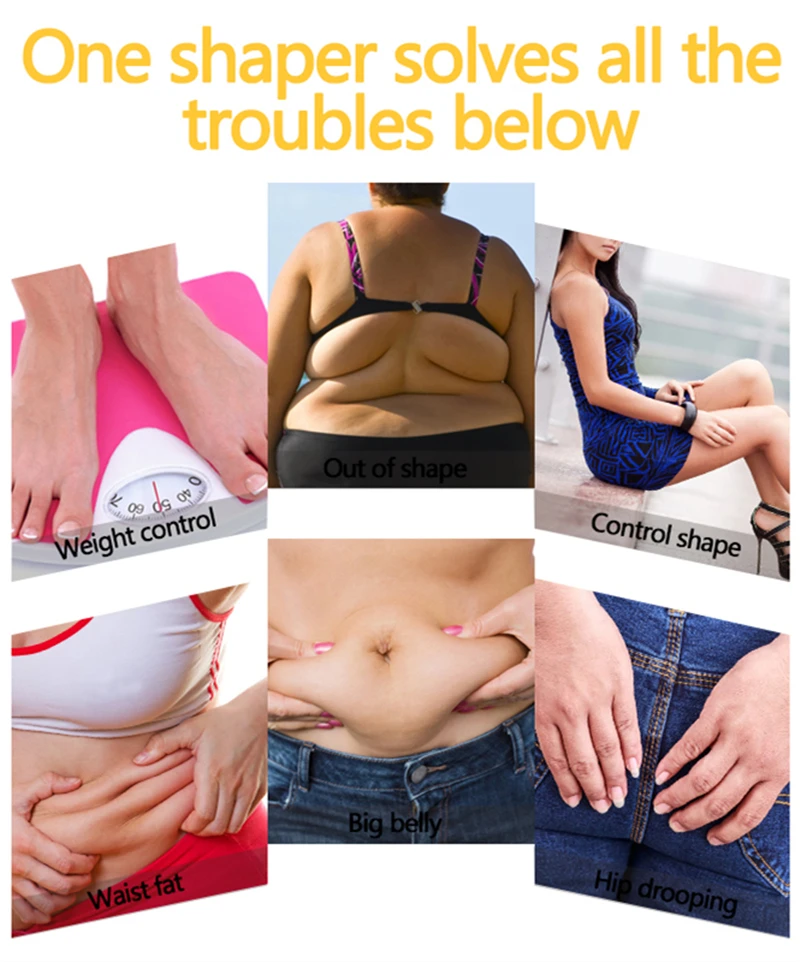 High Waist Plus Size Women Shapewear Control Panties Body Shaper Butt Lifter Padded Hip Enhancer Seamless Underwear With Hook