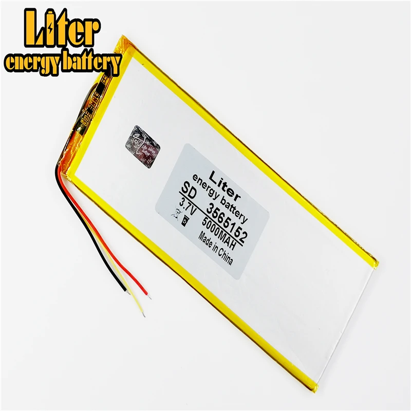 3 линии 7 V 5000mAh 3565152 полимер литий ионный/литий ионный аккумулятор для планшетных