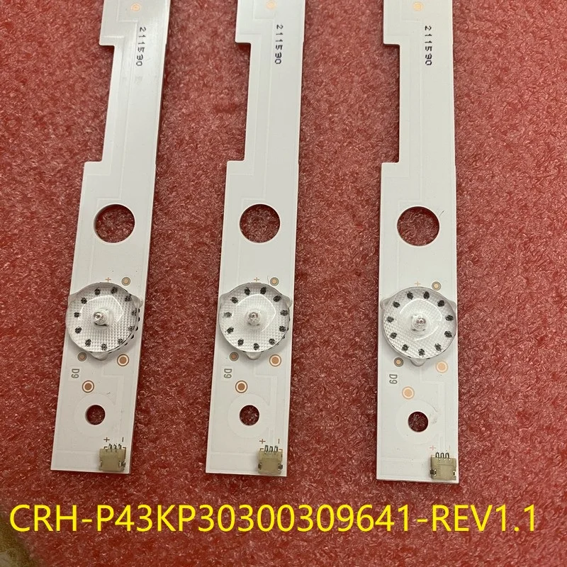 

3 шт./комплект, светодиодная лента Sharp LC-43FG5242E LC-43UI7252E CRH-P43KP30300309641-REV1.1 BC RF-AJ430S30-0901S-09 LC430EQY-SH M1