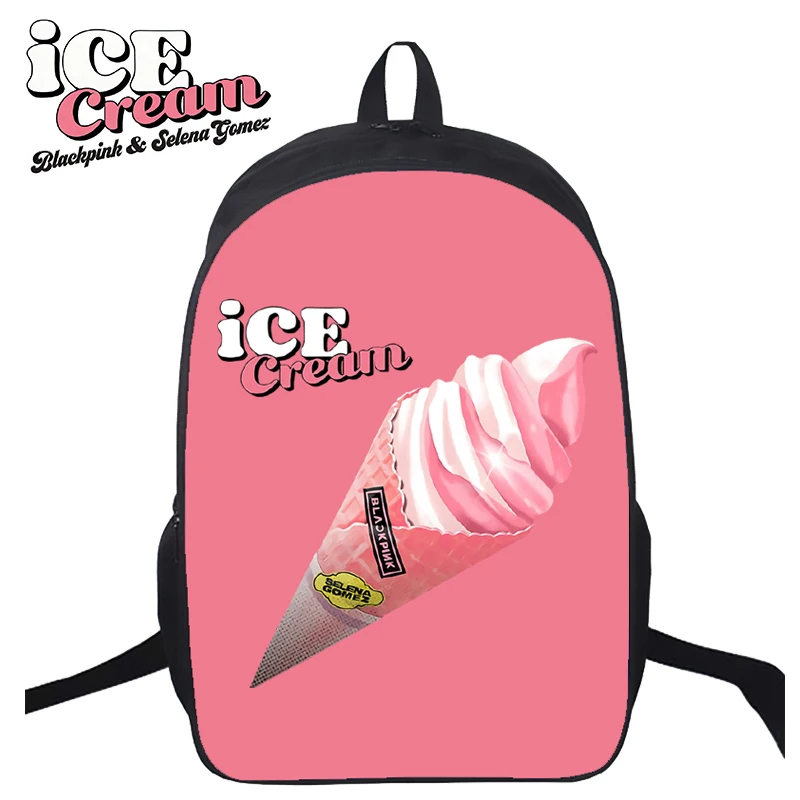 

Blackpink Ice Cream Rose Backpack for Student Bookbag Gradient SeriesLaptop Bags School Bags for High Capacity Teenage Bag