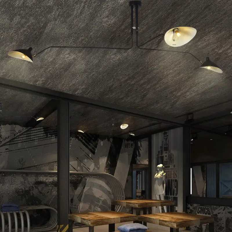 

Modern DaWn Spider Serge Mouille Ceiling Lights for Living Room Bedroom Lamp Hanging Luminaire Home Lighting Fixtures Art Deco