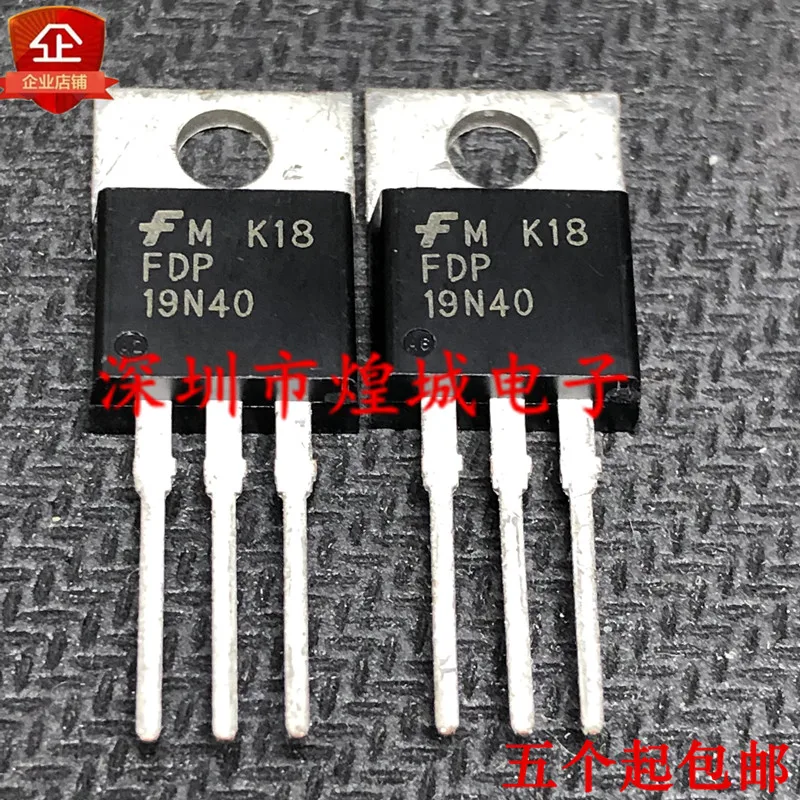 

10PCS FDP19N40 TO-220 400V 19A 5