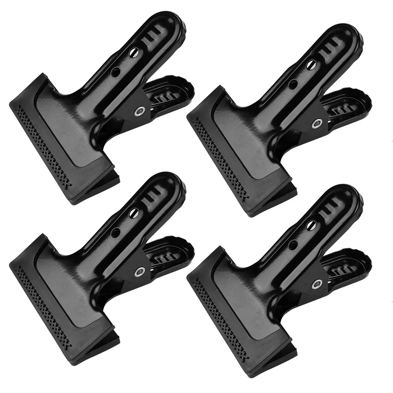 

Metal Clip Background Support Clamps With Rubber Protective Sleeve Photo Studio Backdrop Bracket Holder Photography Accessory