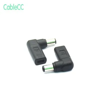 

USB Type C Plug Dc Jack Power Adapter Converter USB-C Female to 7.4 x 5.0mm Male for Lenovo Hp Dell Laptop Adapter