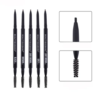 

Beauty bigbang Black Eyebrow Pen Tint Makeup Natural Long Lasting Paint Eyebrow Dual Ended Waterproof Pencil Eye Brow
