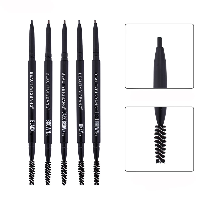 Beauty bigbang Black Eyebrow Pen Tint Makeup Natural Long Lasting Paint Eyebrow Dual Ended Waterpro