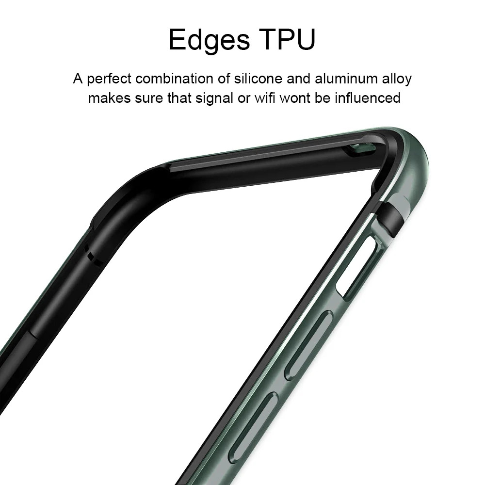 For iPhone 11 Pro Max Case Aluminum Metal Bumper Cover Silicone Case For Apple iPhone10 X XS MAX XR Shockproof Accessories Coque