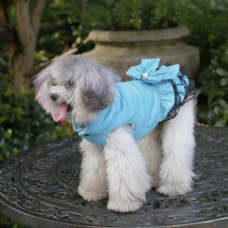 Зимняя одежда для собак Одежда для маленьких собак Свадебная юбка одежда для щенков Весенняя Одежда для питомцев Чихуахуа Йоркского Рождества