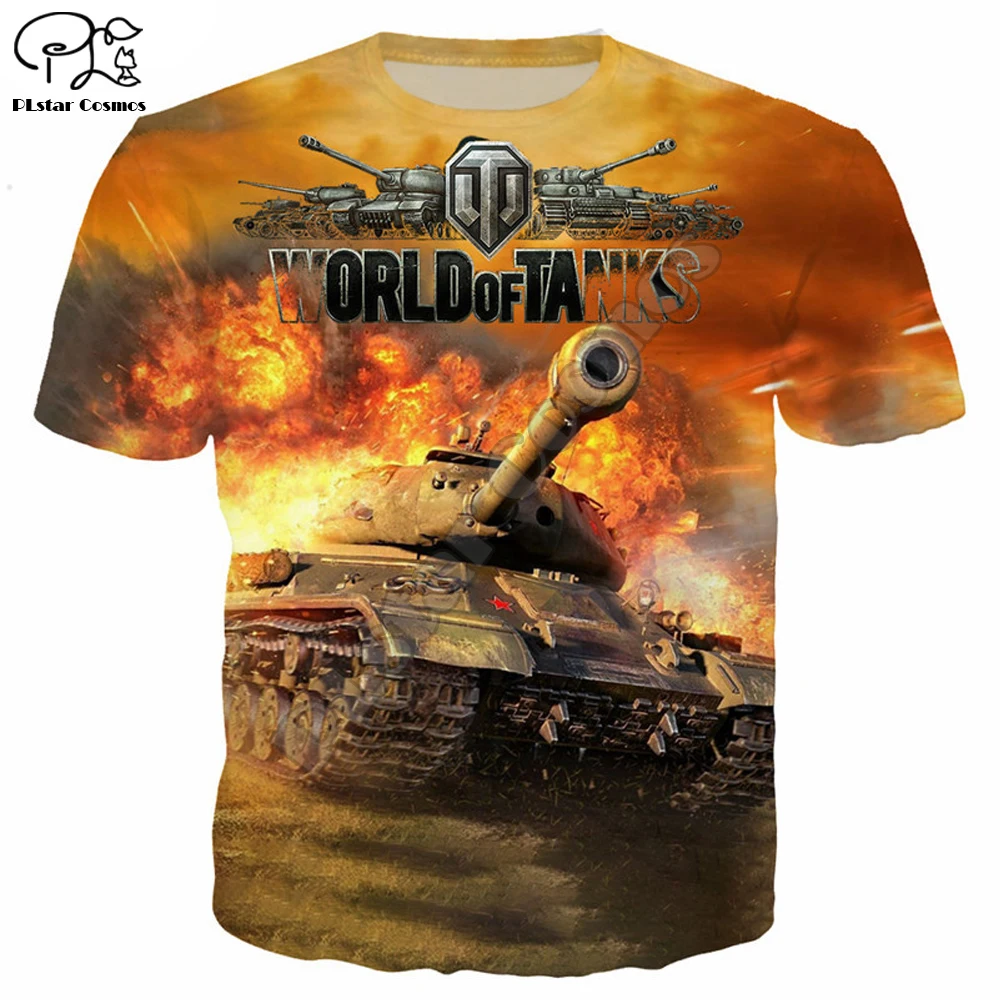 7 Новейшая летняя крутая Женская/Мужская футболка World Of Tanks, футболка с 3D принтом, Повседневная футболка в стиле Харадзюку, уличная одежда, стиль-005 - Цвет: 7