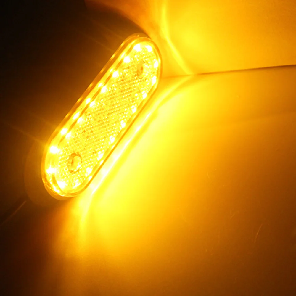 

2 Pcs Yellow shell yellow light Marker Light Side Marker LED 24V Trusk Lamp Pickup Truck Side Marker Lights for Truck Side