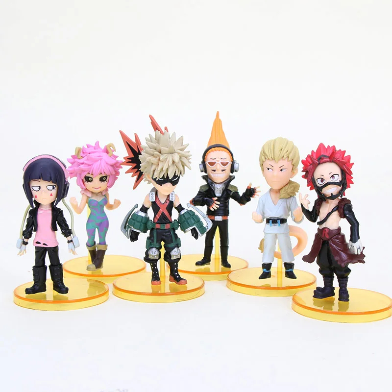 My Hero Academy брелок «Академия Звёздного Флота» boku Midoriya deku Shoto bakugou Toga no Hero Academy ПВХ фигурка игрушка подвеска кольцо - Цвет: Фиолетовый