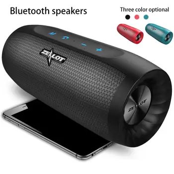 

ZEALOT Portable Outdoor Subwoofer Stereo TF Card Mic Wireless Bluetooth Speaker
