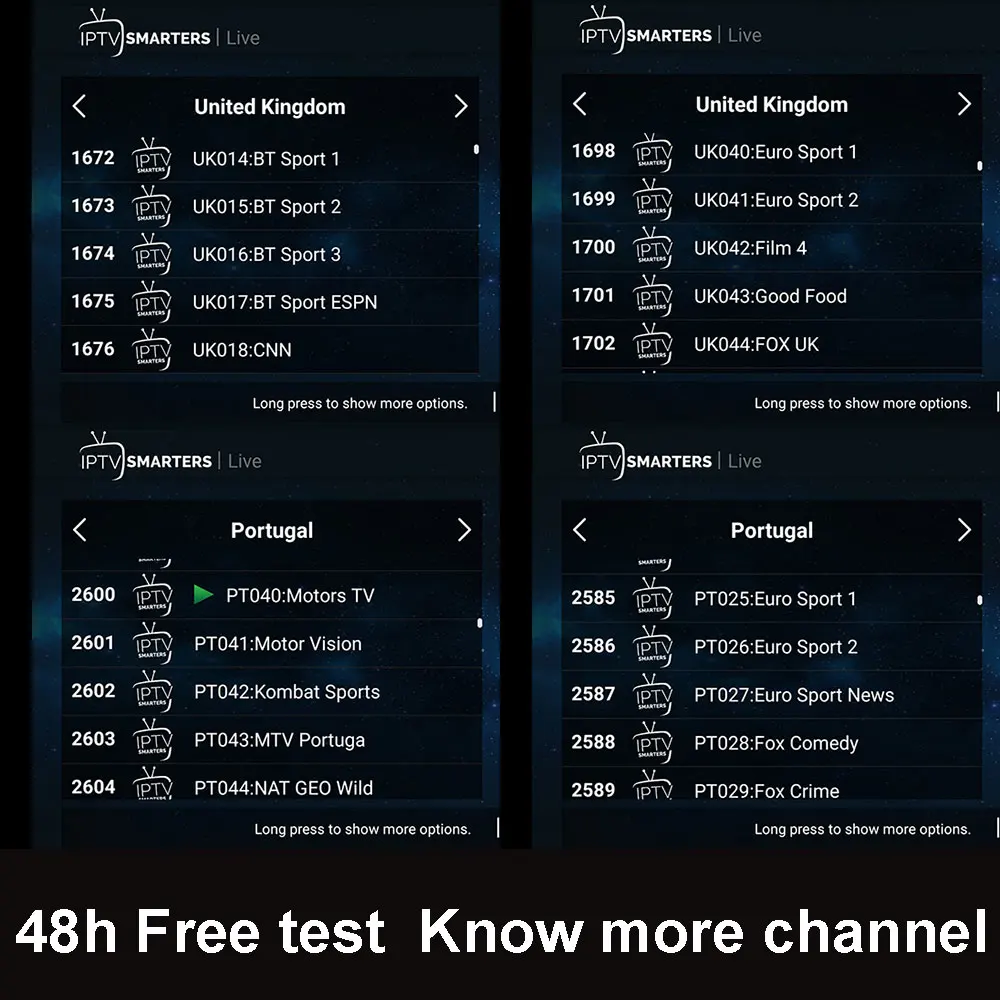 World IPTV Subscription Spain Italy Portugal ip tv M3U Code DAZN HBO Movistar with Adult for IPTV Smarters Android TV Box SSIPTV