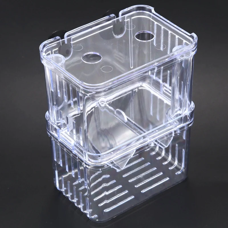 Clear Plastic Aquarium Fish Breeding Box Incubator Isolation