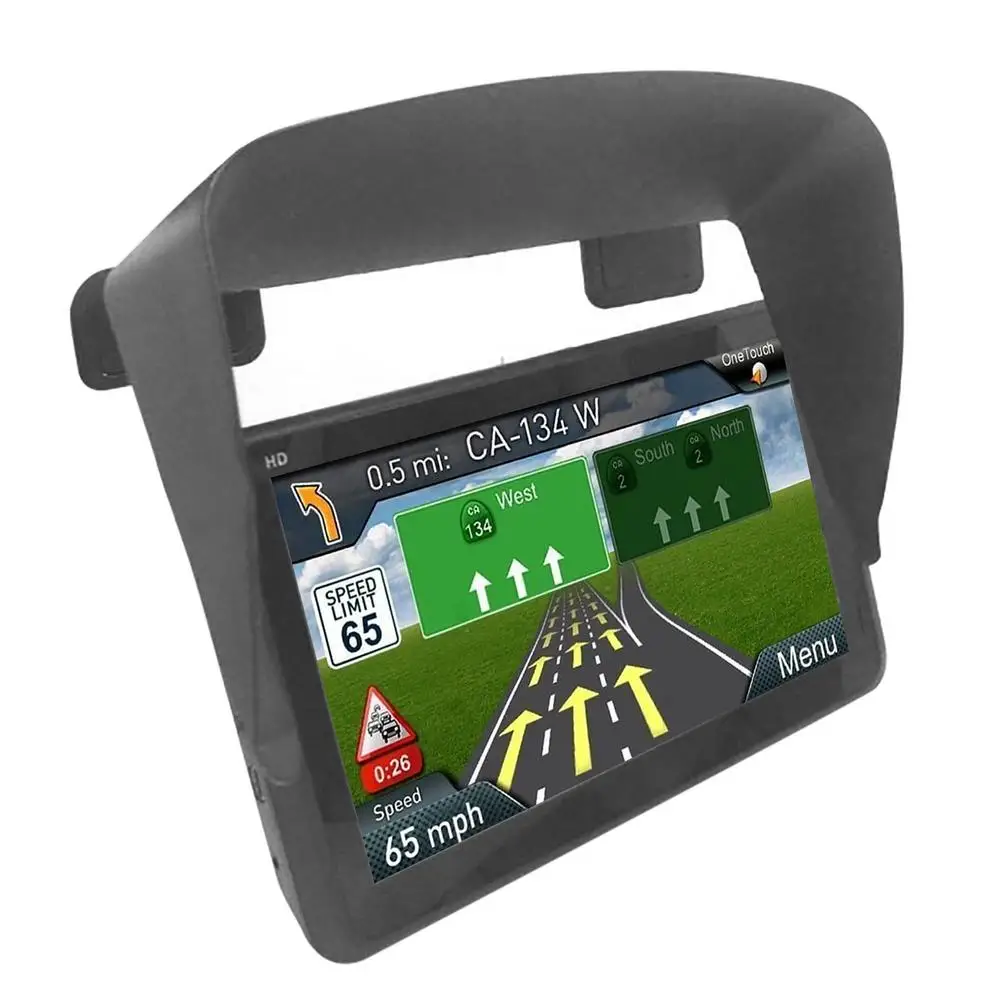 자동차 GPS 눈부심 방지 차양 커버, 자동차 선바이저, GPS 네비게이터, 자동차 라디오 플레이어, 자동차 인테리어 액세서리, 6 인치, 7 인치