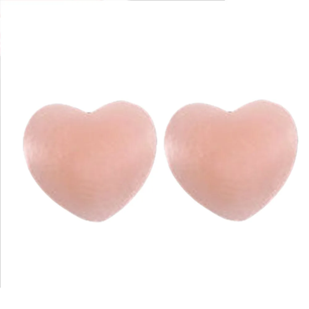 Heart 1 пара силиконовых ниппелей, накладки на соски, бюстгальтер, накладки, формирователь груди EIG88 - Цвет: Heart