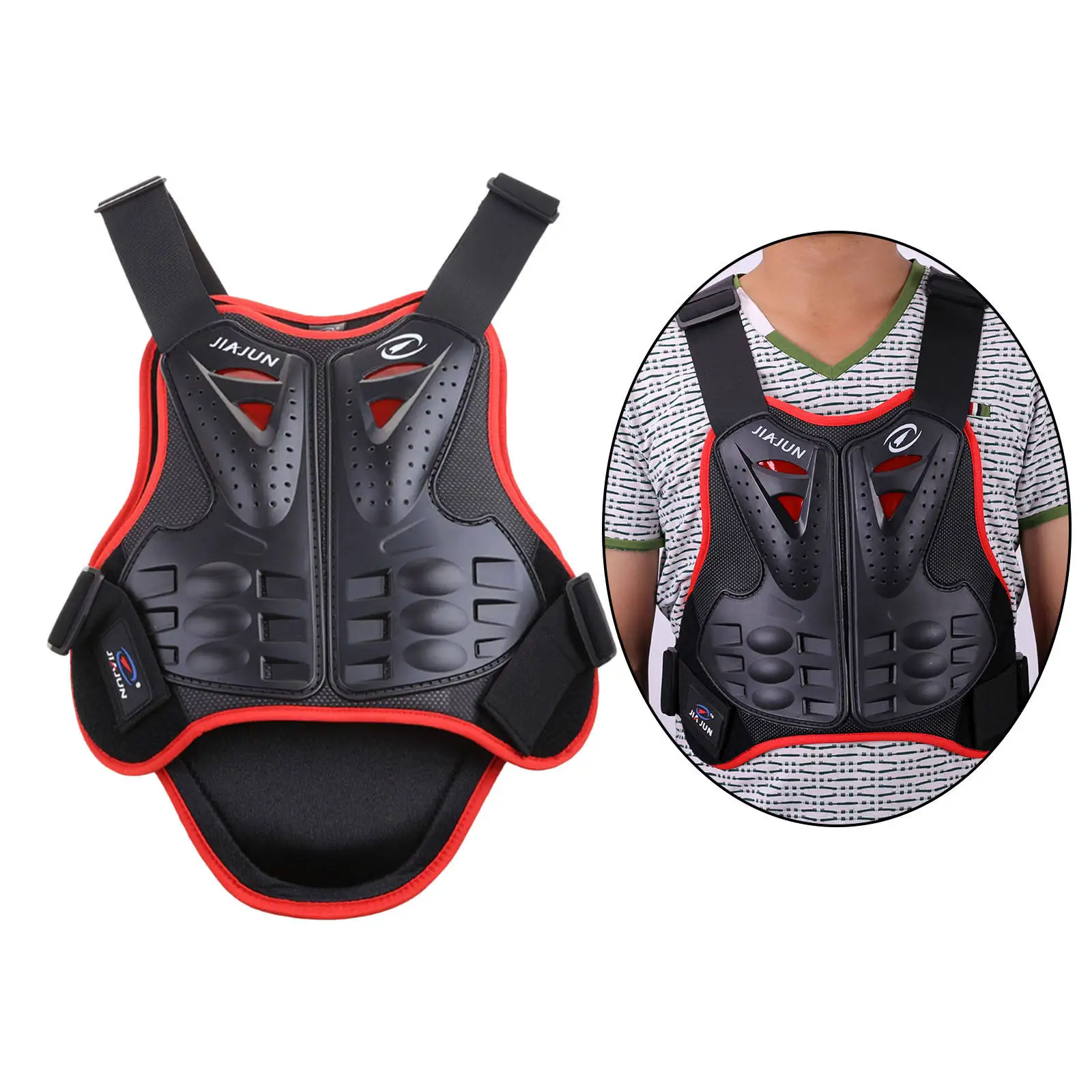 Motorcycle Protection Vest Spine Chest Protection Fit for Dirtbike Mens Motorbike Body Jacket