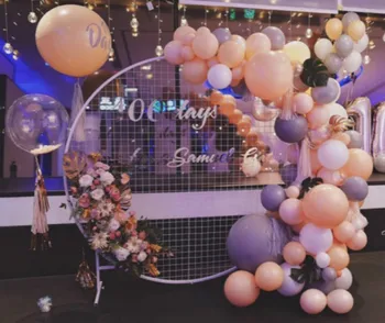 

Nueva rejilla pantalla boda arco marco boda Fondo filtro fiesta soporte cumpleaños escenario boda accesorios anillo de hierro fo