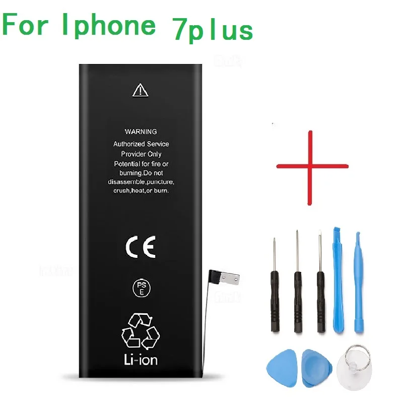 

Mobile Phone Battery For iPhone 7plus Real Capacity 2910mAh 3.8V battery for iphone 6 With Repair Tools Kit