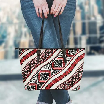 

FORUDESIGNS Geometric Polynesian Tribe Design Fashion Women Shoulder Bag Outdoor Female Shopper Large Capacity Handbag Femme