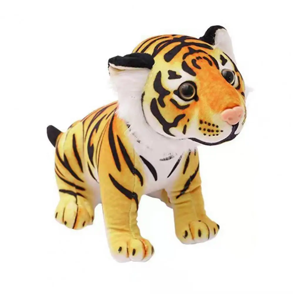 

Реалистичная мягкая игрушка тигр, высокая имитация, сильная гибкость, игрушка Сидящая, симуляция осанки, игрушки Тигр, Детская плюшевая игрушка