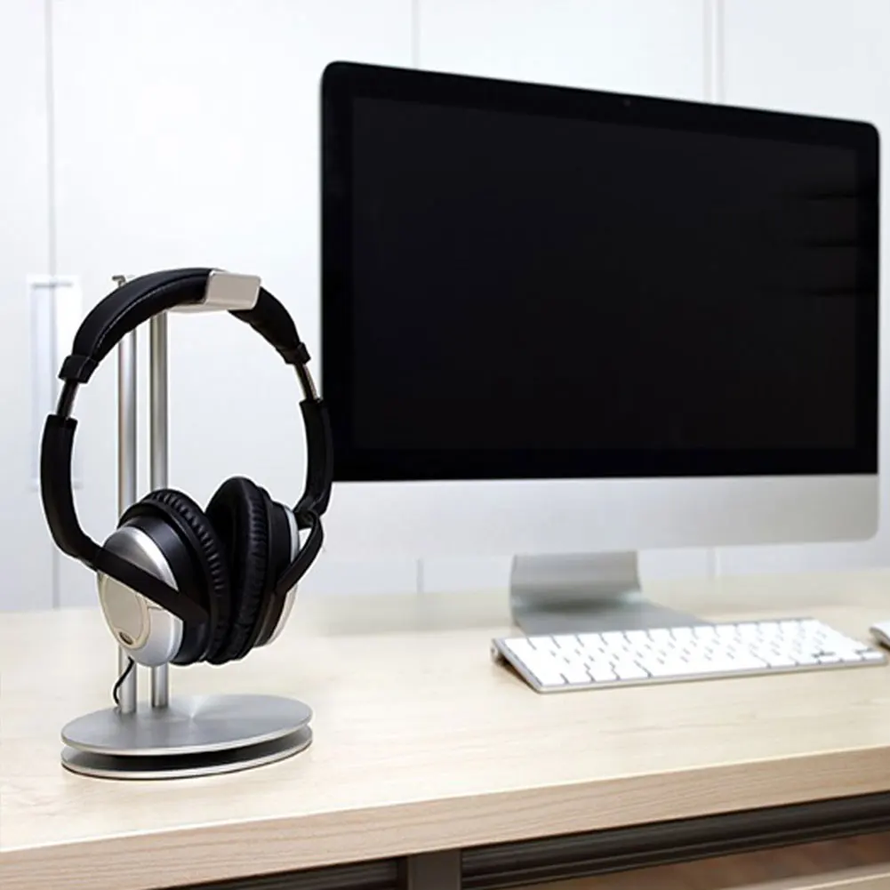 Aluminium Alloy Headphone Bracket Earphone Stand Headset Holder Earphone Storage Rack Wall Desk Display Stand ABS Spray Paint