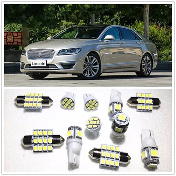 

11 set White LED Lights Interior Package Map Dome For Lincoln MKZ Mark LT MKS MKT 2000-2019