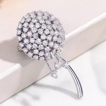 

Creative Brooch Female Rotating Dandelion Chest Flowers Cross-border Popular Style Jewelry Accessories