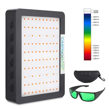 

Full Spectrum LED Grow Panel Lamp For Medical Plant Veg Flower Bloom+Glasses