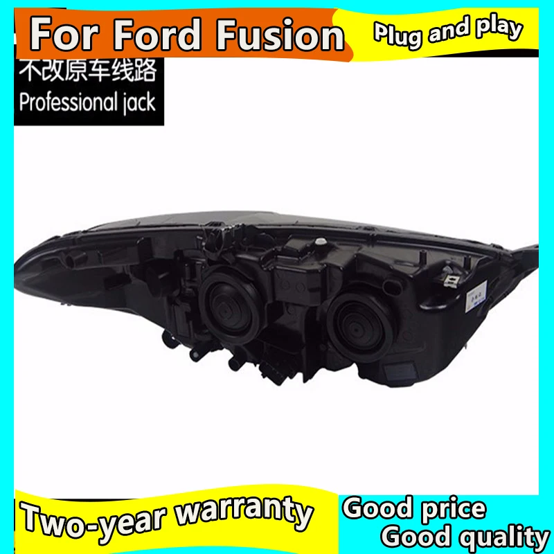 Автомобильный Стайлинг для Ford Mondeo Fusion фары 2013 2016 DRL линзы двойной луч Mustang