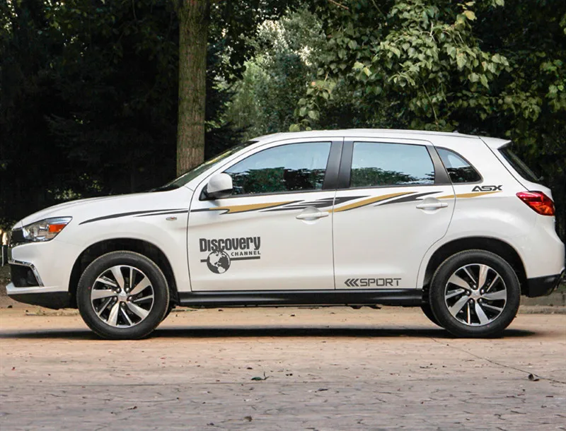 Option 9 World Datong автомобильный стильный, для спортивного автомобиля автомобильный аксессуар наклейка для Mitsubishi ASX Двусторонняя наклейка для автомобиля-Стайлинг - Название цвета: Option 9