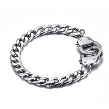 Мужские наручники, браслеты из нержавеющей стали, массивный Браслет-манжета, мужской браслет-цепочка для мужчин, Панк ювелирные изделия, pulseiras