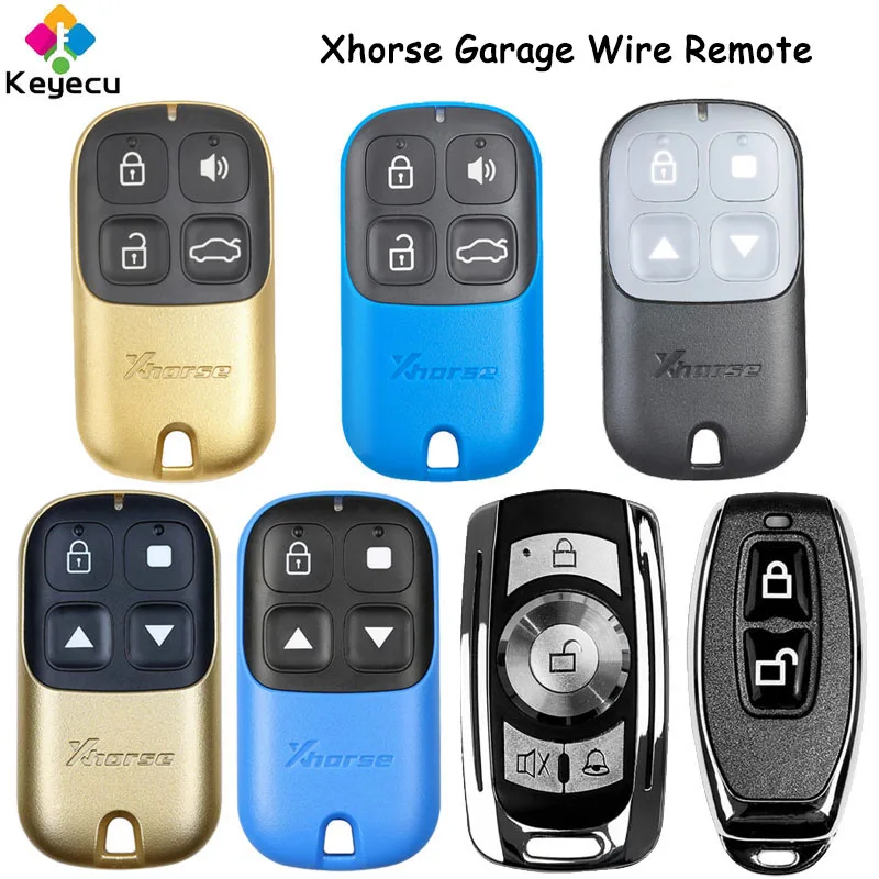 

Ключ дистанционного управления KEYECU Xhorse VVDI, универсальный дистанционный ключ для гаражных дверей с 2 / 4 кнопками для ключей VVDI, 5 моделей на выбор, английская версия