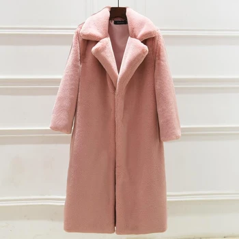 

Fur New Leather 201909 Long Plush Overcoat Woman Fur Jackets Faux Fur Teddy Coat Women Fur Coat Jacket Fur Teddy Jacket