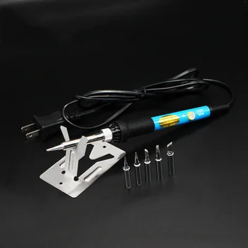 

HOT SALE National standard 220 V 220 V temperature regulating electric soldering iron set 60 W 7-piece soldering iron set