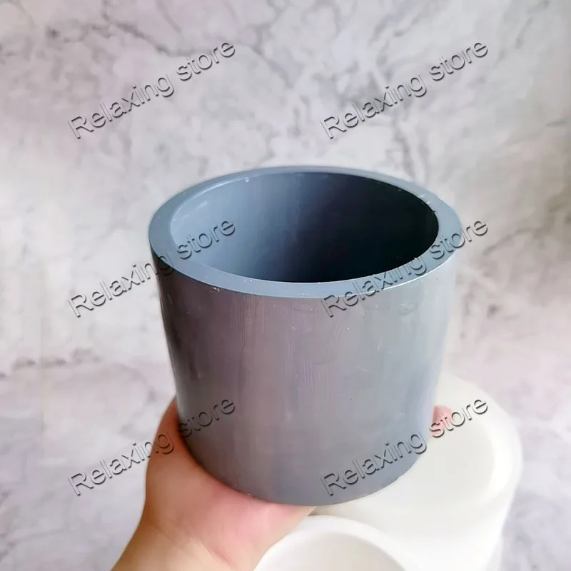 Large Round Concrete Flower Pot Silicone Mold DIY Planter